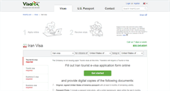 Desktop Screenshot of iran.visahq.com