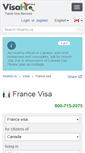 Mobile Screenshot of france.visahq.ca