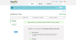 Desktop Screenshot of mexico.visahq.ca