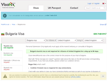 Tablet Screenshot of bulgaria.visahq.co.uk