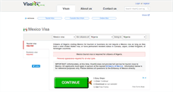 Desktop Screenshot of mexico.visahq.com.ng