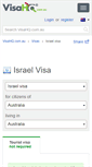 Mobile Screenshot of israel.visahq.com.au