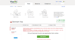 Desktop Screenshot of denmark.visahq.in
