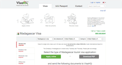 Desktop Screenshot of madagascar.visahq.com