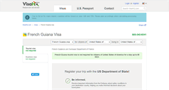 Desktop Screenshot of french-guiana.visahq.com