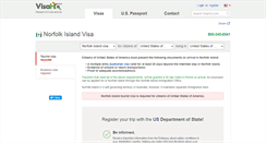 Desktop Screenshot of norfolk-island.visahq.com