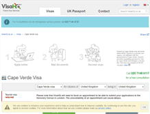Tablet Screenshot of cape-verde.visahq.co.uk