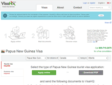 Tablet Screenshot of papua-new-guinea.visahq.ca