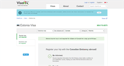 Desktop Screenshot of estonia.visahq.ca
