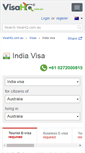Mobile Screenshot of india.visahq.com.au