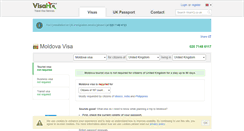 Desktop Screenshot of moldova.visahq.co.uk