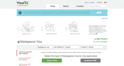 Desktop Screenshot of madagascar.visahq.ca