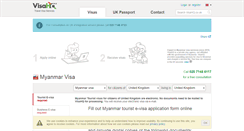 Desktop Screenshot of myanmar.visahq.co.uk