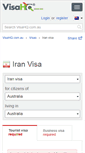 Mobile Screenshot of iran.visahq.com.au