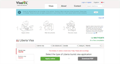 Desktop Screenshot of liberia.visahq.ca