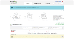 Desktop Screenshot of lebanon.visahq.co.uk