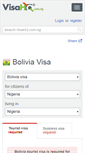 Mobile Screenshot of bolivia.visahq.com.ng