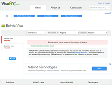 Tablet Screenshot of bolivia.visahq.com.ng
