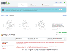Tablet Screenshot of belgium.visahq.in