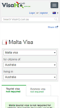 Mobile Screenshot of malta.visahq.com.au