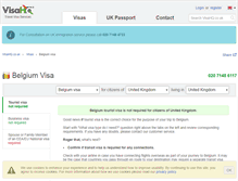 Tablet Screenshot of belgium.visahq.co.uk