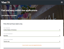 Tablet Screenshot of namibia.visahq.com