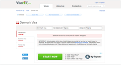 Desktop Screenshot of denmark.visahq.com.ng