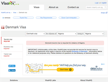 Tablet Screenshot of denmark.visahq.com.ng