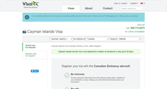 Desktop Screenshot of cayman-islands.visahq.ca