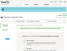 Tablet Screenshot of cayman-islands.visahq.ca