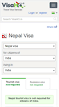 Mobile Screenshot of nepal.visahq.in