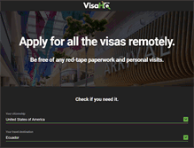 Tablet Screenshot of ecuador.visahq.com