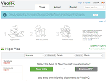 Tablet Screenshot of niger.visahq.ca