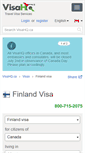 Mobile Screenshot of finland.visahq.ca