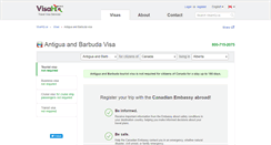 Desktop Screenshot of antigua-barbuda.visahq.ca