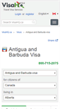 Mobile Screenshot of antigua-barbuda.visahq.ca