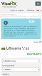 Mobile Screenshot of lithuania.visahq.ca