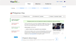 Desktop Screenshot of philippines.visahq.com.au
