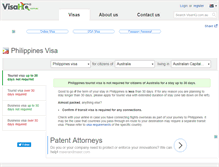 Tablet Screenshot of philippines.visahq.com.au