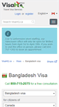 Mobile Screenshot of bangladesh.visahq.ca