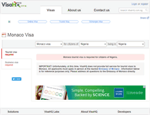 Tablet Screenshot of monaco.visahq.com.ng