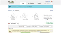 Desktop Screenshot of cambodia.visahq.co.uk
