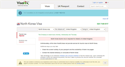 Desktop Screenshot of north-korea.visahq.co.uk