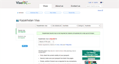 Desktop Screenshot of kazakhstan.visahq.com.au