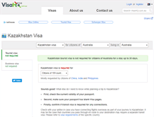 Tablet Screenshot of kazakhstan.visahq.com.au