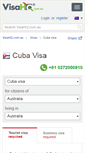 Mobile Screenshot of cuba.visahq.com.au
