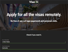 Tablet Screenshot of cambodia.visahq.com