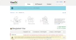 Desktop Screenshot of bangladesh.visahq.co.uk