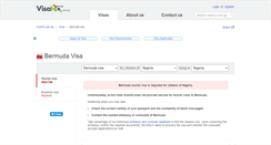 Desktop Screenshot of bermuda.visahq.com.ng