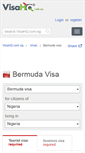 Mobile Screenshot of bermuda.visahq.com.ng